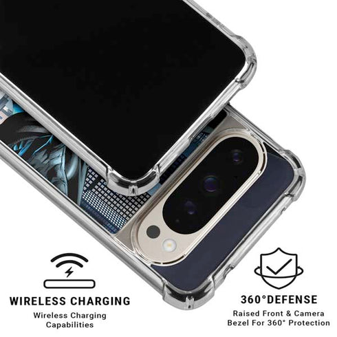 DC Comics Batman Dark Knight Comic Art Action Pose Pixel 9/9 Pro Clear Case